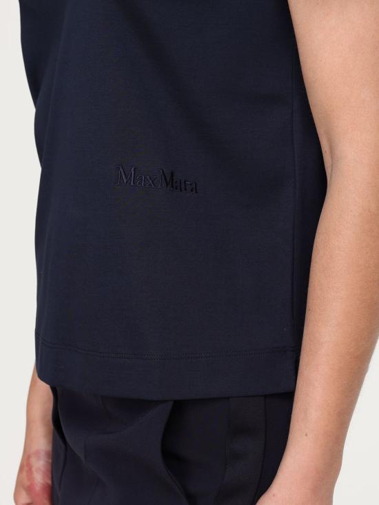 25SS 막스마라 반팔 티셔츠 2511971018600 004 Navy - MAX MARA