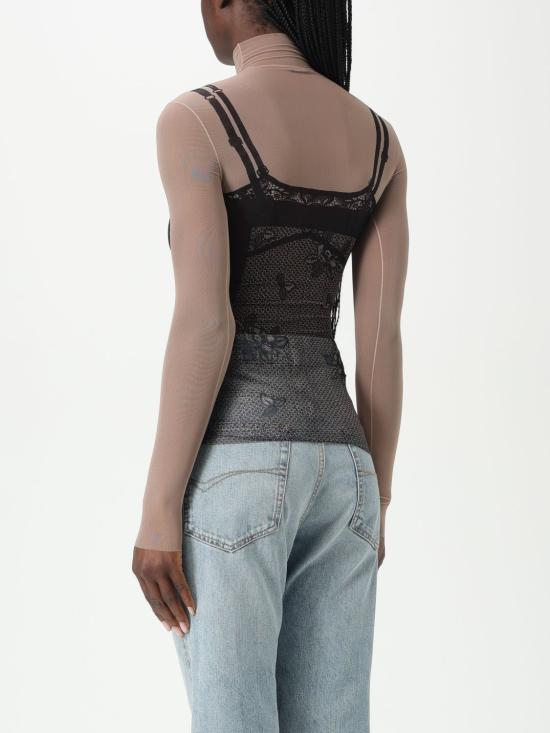 25FW 발렌시아가 민소매 티셔츠 8292144F4B4 1094 Black - BALENCIAGA