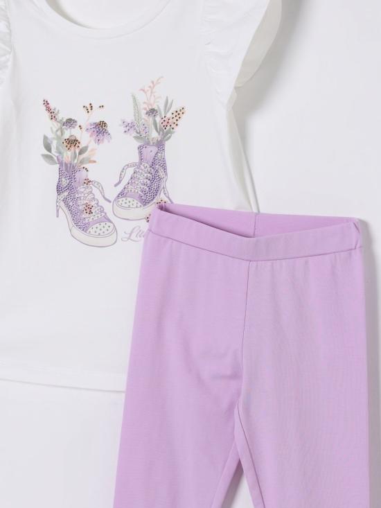 25SS [키즈] 리우조 캐주얼 세트 KA5096J5003 N9841 White - LIU JO