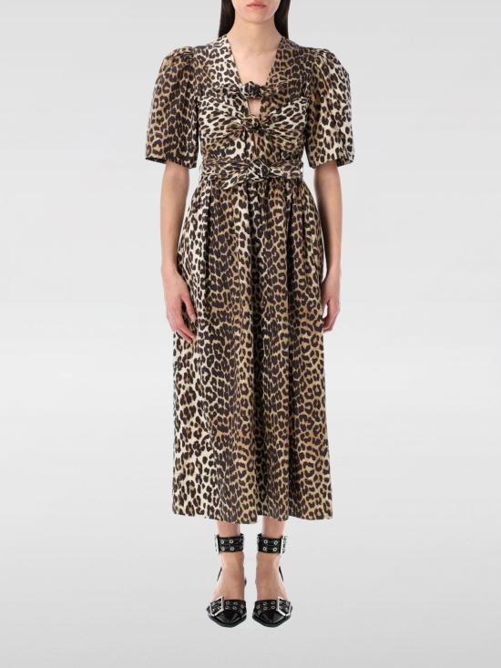 25FW 가니 롱 원피스 W0373 943 Brown