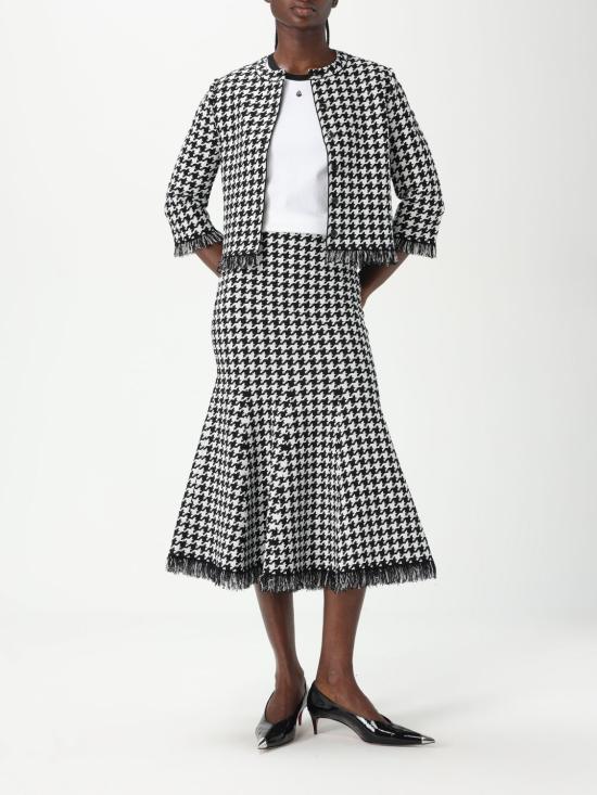 25FW 알렉산더 맥퀸 스커트 829318Q1BDB 1080 Black - ALEXANDER MCQUEEN