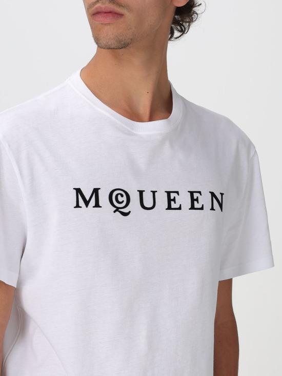 25FW 알렉산더 맥퀸 반팔 티셔츠 828420QTADD 0909 White - ALEXANDER MCQUEEN