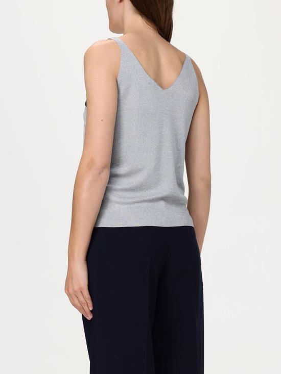 25FW 리우조 민소매 티셔츠 CA5225MA78P 00532 Silver - LIU JO