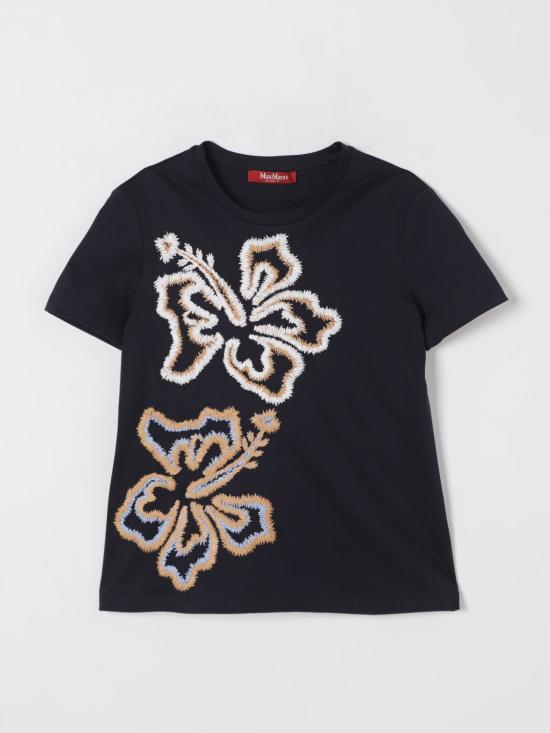 25SS 막스마라 스튜디오 반팔 티셔츠 2516941021600 004 Blue