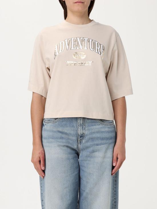 25FW 핑코 반팔 티셔츠 104604A2CS C03 Beige