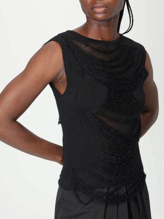 25SS MM6 메종마르지엘라 민소매 티셔츠 S62NC0169M13121 1900 Black - MM6 MAISON MARGIELA