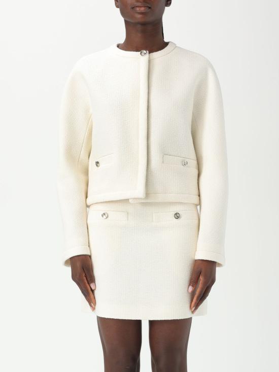 25FW 구찌 울 부클레 자켓 803857ZARWV 9003 White