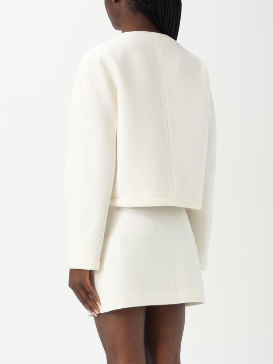 25FW 구찌 울 부클레 자켓 803857ZARWV 9003 White - GUCCI