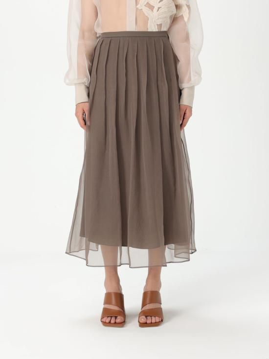 25SS 브루넬로 쿠치넬리 스커트 MF940G3375 C2925 Brown