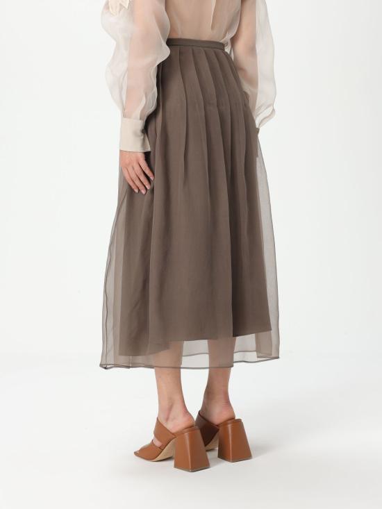 25SS 브루넬로 쿠치넬리 스커트 MF940G3375 C2925 Brown - BRUNELLO CUCINELLI