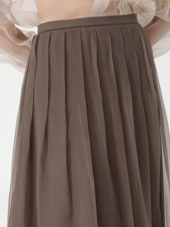25SS 브루넬로 쿠치넬리 스커트 MF940G3375 C2925 Brown - BRUNELLO CUCINELLI