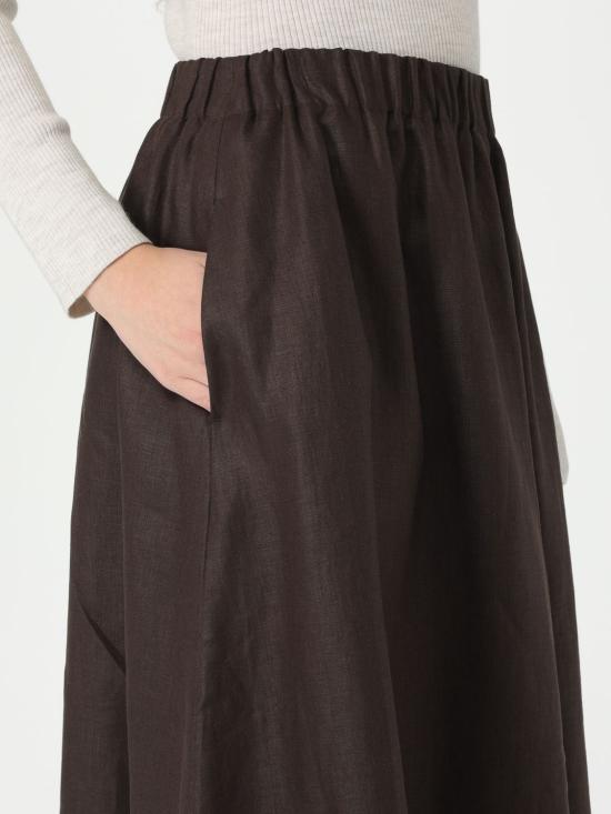 25SS 브루넬로 쿠치넬리 스커트 ML142G3767 C273 Brown - BRUNELLO CUCINELLI