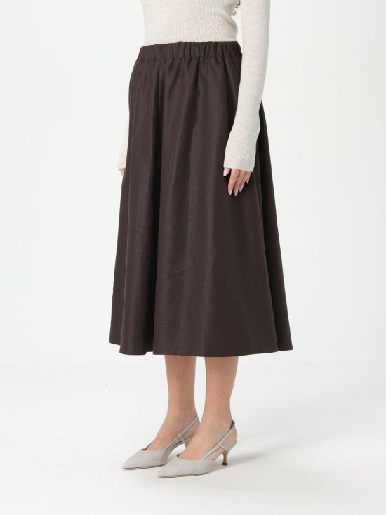 25SS 브루넬로 쿠치넬리 스커트 ML142G3767 C273 Brown - BRUNELLO CUCINELLI