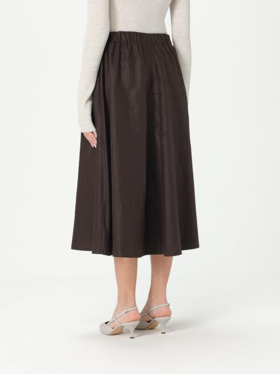 25SS 브루넬로 쿠치넬리 스커트 ML142G3767 C273 Brown - BRUNELLO CUCINELLI