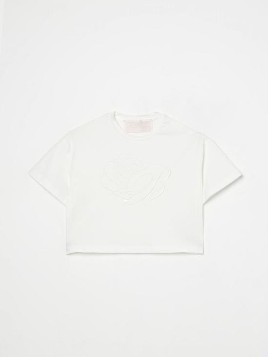 25FW [키즈] 미스블루마린 티셔츠 BFTS0020JE009 0004 Ivory