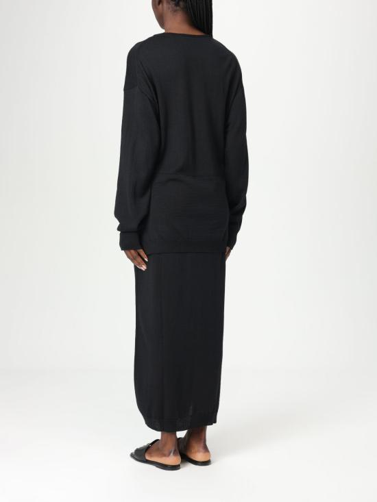 25SS 르메르 롱 원피스 DR1093LK087 BK999 Black - LEMAIRE