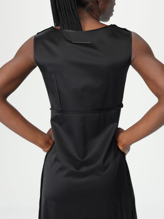 25SS MM6 메종마르지엘라 롱 원피스 S62DG0044M35143 900 Black - MM6 MAISON MARGIELA