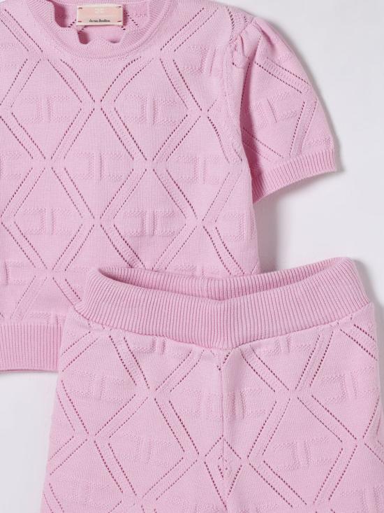 25FW [키즈] 엘리자베타프랜치 오버롤 EGCM006FL060 C035 Pink - ELISABETTA FRANCHI