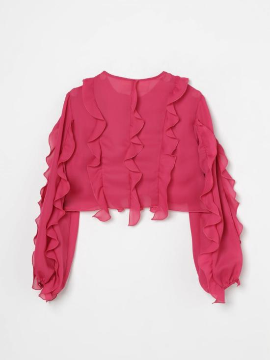 25FW [키즈] 미스블루마린 셔츠 BFCA0080GA016 3362 Geranium - MISS BLUMARINE