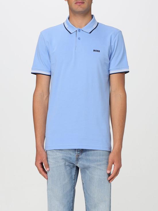 25SS 보스 폴로 티셔츠 50506193 430 Gnawed Blue