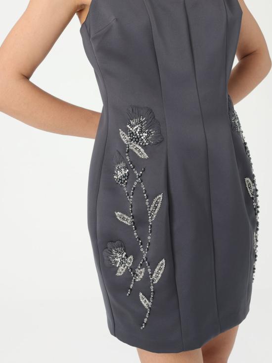 25SS 엘리자베타프랜치 숏 원피스 AB837 DC3 Grey - ELISABETTA FRANCHI