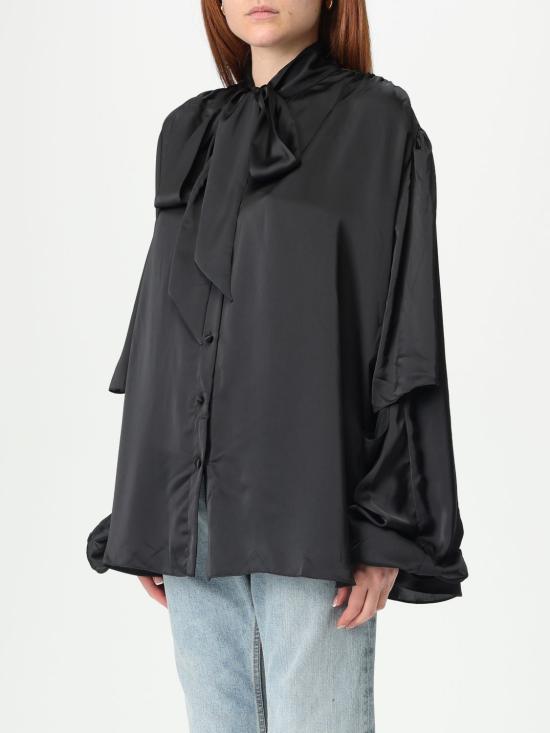 25FW 발렌시아가 셔츠 814139TKN01 1000 Black - BALENCIAGA