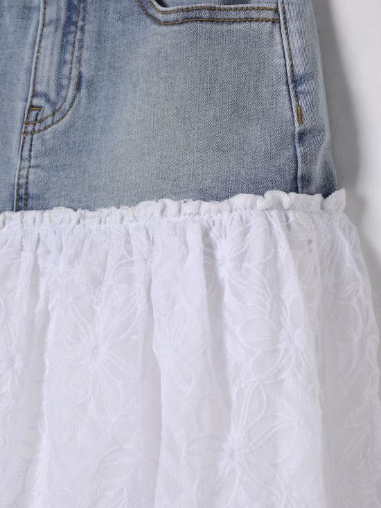 25SS [키즈] 트윈셋 스커트 251GJ2523 12279 Denim - TWINSET