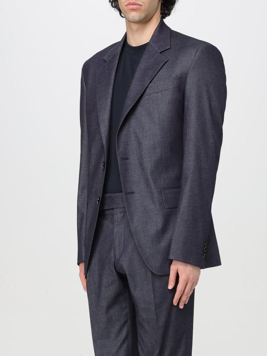 25SS 칼라거펠트 수트 자켓 KM155106 606 Denim - KARL LAGERFELD