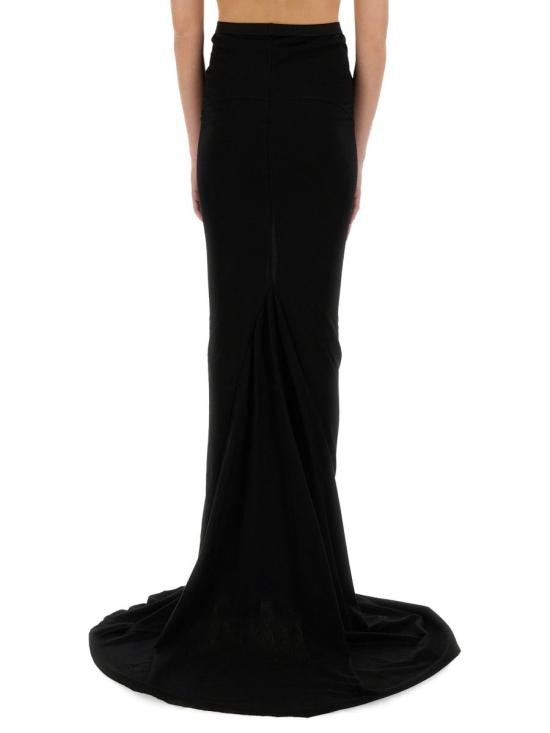 25SS 릭 오웬스 롱 스커트 RO01E7378 JA09 Black - RICK OWENS