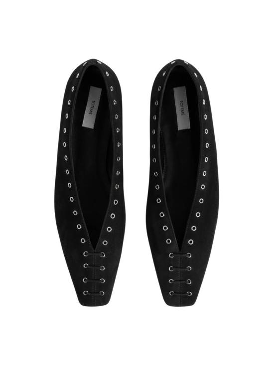 25SS 토템 플랫 슈즈 92474 252WAS0230LE0012 91021 Black - TOTEME