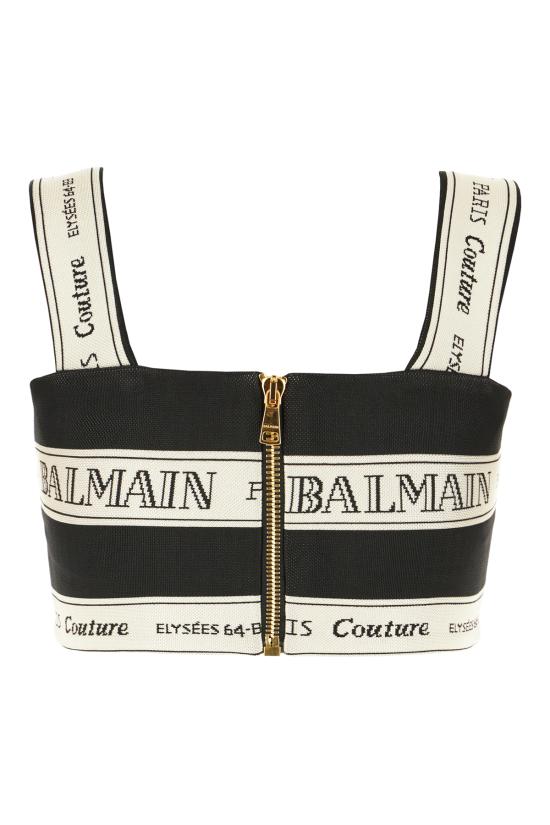 25SS 발망 의류 EF1AA370JJ95 EDY NOIR BEIGE - BALMAIN