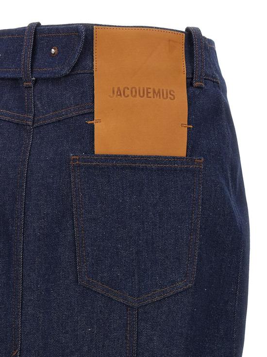  자크뮈스 숏 스커트 24E241DE0401513NAVYBROWN BLUE - JACQUEMUS