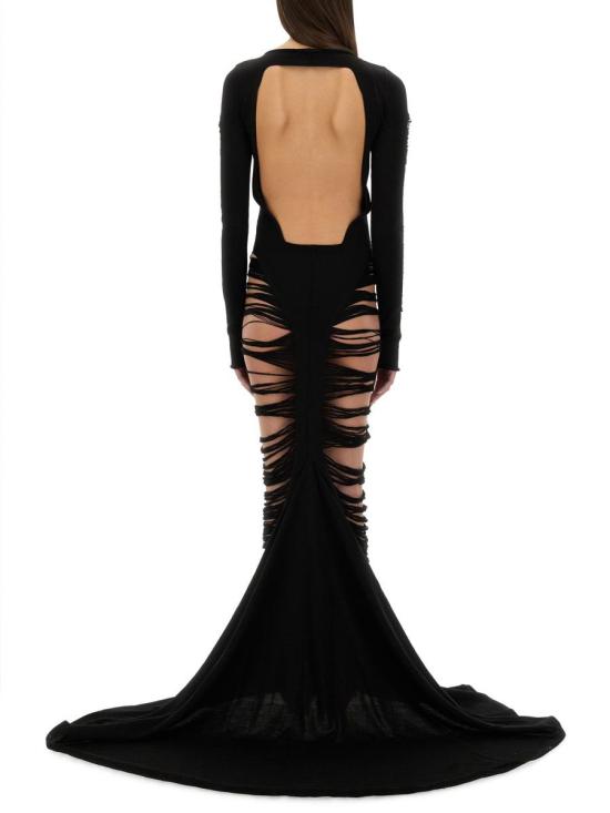 25SS 릭 오웬스 롱 원피스 RO01E7614 KGRIDM09 Black - RICK OWENS