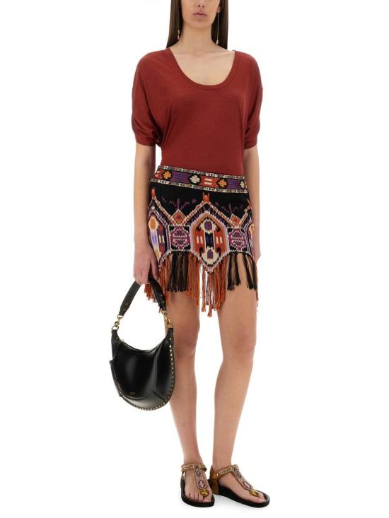 25SS 이자벨마랑 숏 스커트 JU0344FA C2J02I11OR MULTICOLOUR - ISABEL MARANT