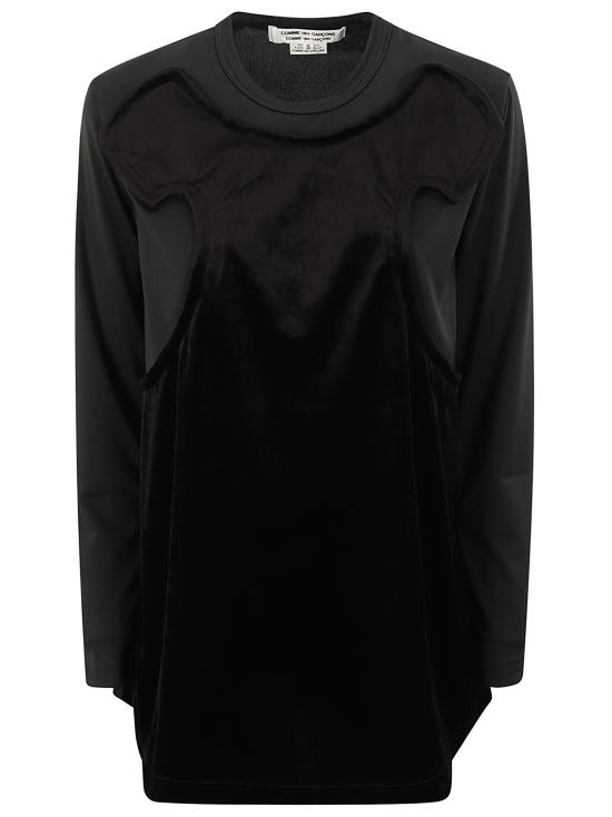  꼼데가르송 긴팔 티셔츠 RNT008W24 1 BLACK X BLACK
