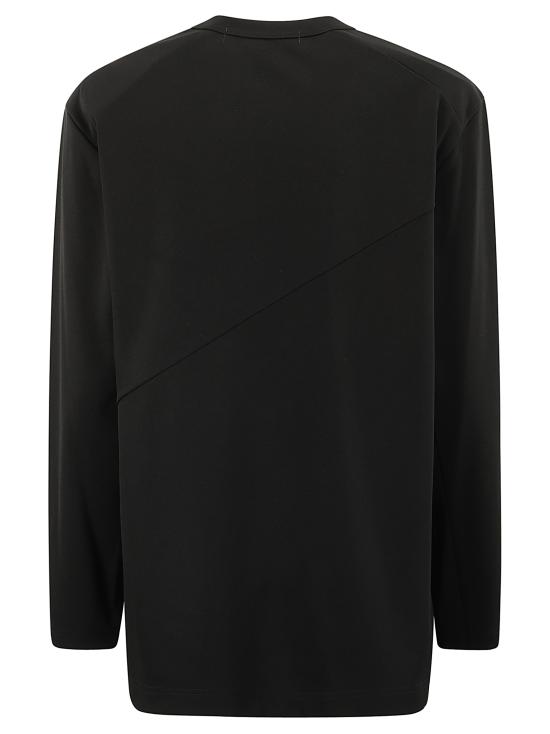  꼼데가르송 긴팔 티셔츠 RNT004W24 1 BLACK BLUE - COMME DES GARCONS