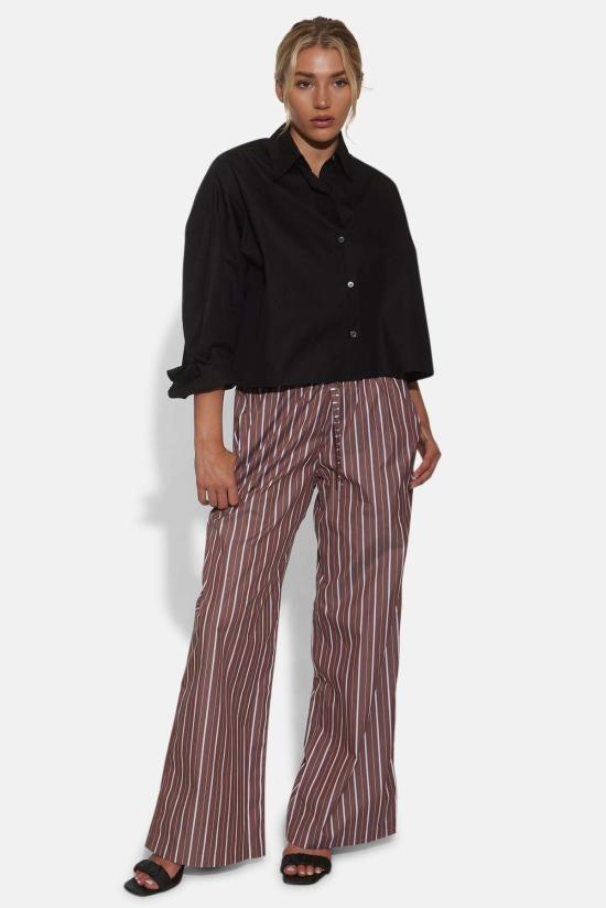  The Tile Club 반팔 티셔츠 타일 클럽 간셋 팝린 크롭 셔츠 블랙 - THE TILE CLUB