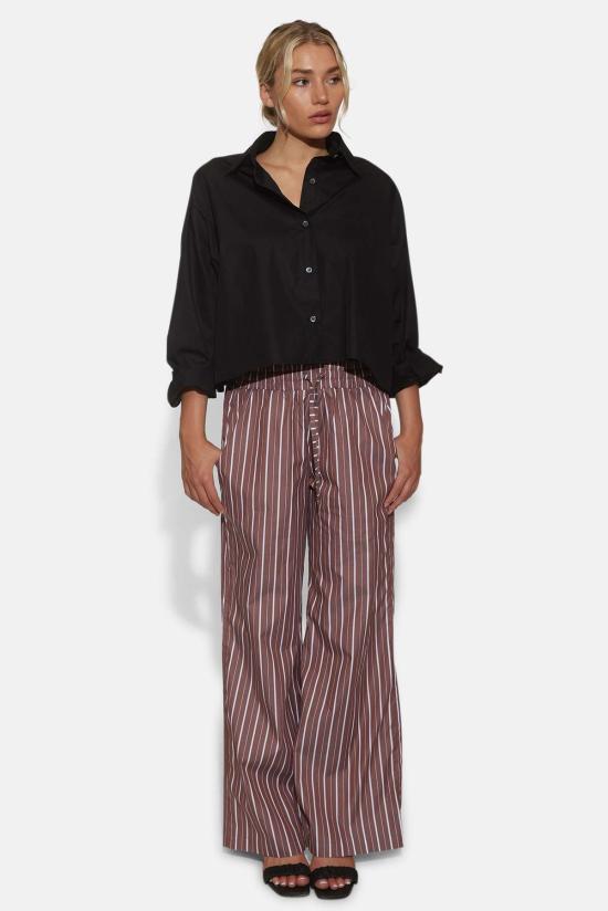  The Tile Club 반팔 티셔츠 타일 클럽 간셋 팝린 크롭 셔츠 블랙 - THE TILE CLUB