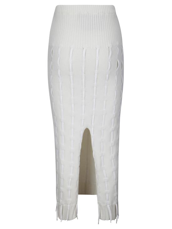  인스티튜션 롱 스커트 I01K10 WHITE - INSTITUTION