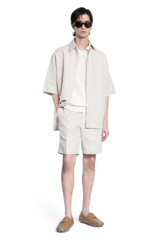 25SS 펜디 긴팔 티셔츠 FS1317AU6YF0B9Y BEIGE DOM - FENDI