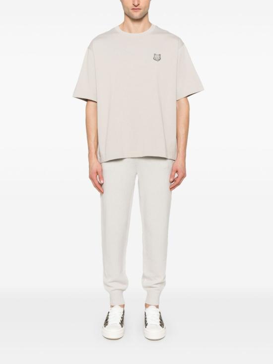  메종키츠네 볼드 폭스 헤드 패치 오버사이즈 티셔츠 LM00107KJ01190119 TRUFFLE DOM - MAISON KITSUNE