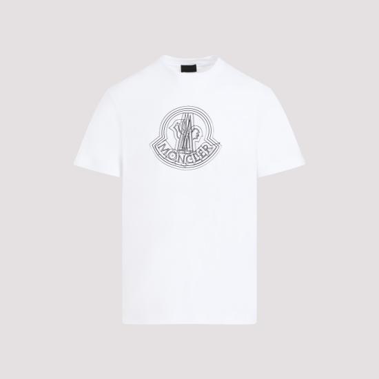 25SS 몽클레어 반팔 티셔츠 8C0002889A17001 WHITE DOM