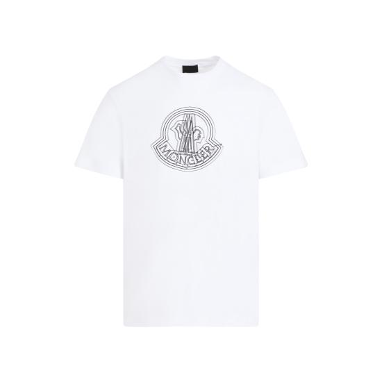 25SS 몽클레어 반팔 티셔츠 8C0002889A17001 WHITE DOM - MONCLER