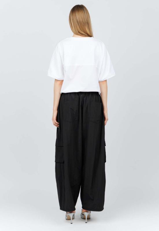  더 엔케이씨 스토어 스트레이트 팬츠 NKC 낙하산 바지 블랙 - THE NKC STORE