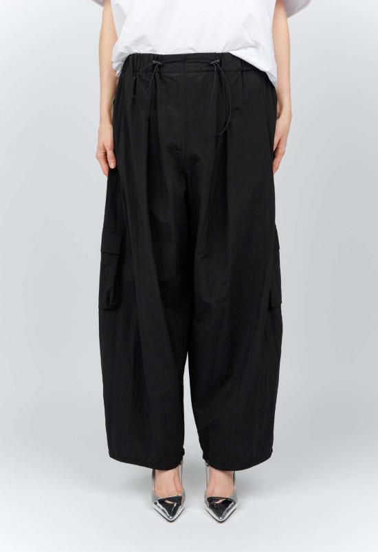  더 엔케이씨 스토어 스트레이트 팬츠 NKC 낙하산 바지 블랙 - THE NKC STORE