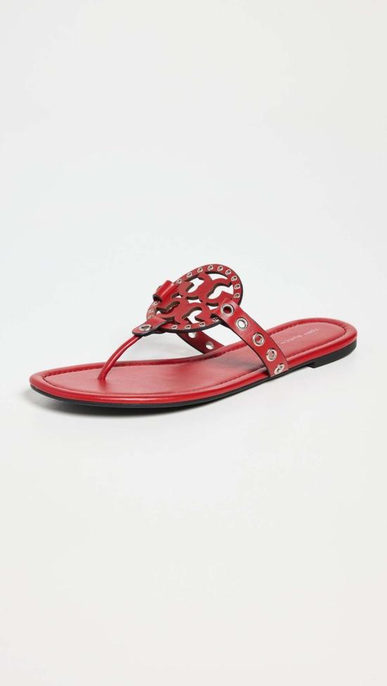  토리버치 뮬/슬리퍼 밀러 아이렛  토리 레드/실버