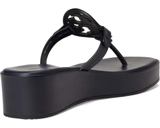  토리버치 뮬/슬리퍼 밀러 웨지  뉴 네이비 - TORY BURCH