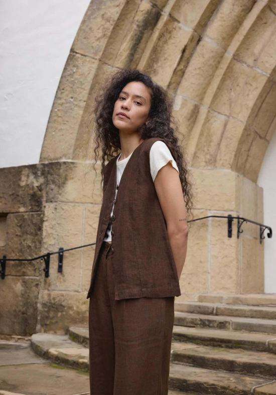  퍼스트 라이트 민소매 티셔츠 조끼 탱크 월넛