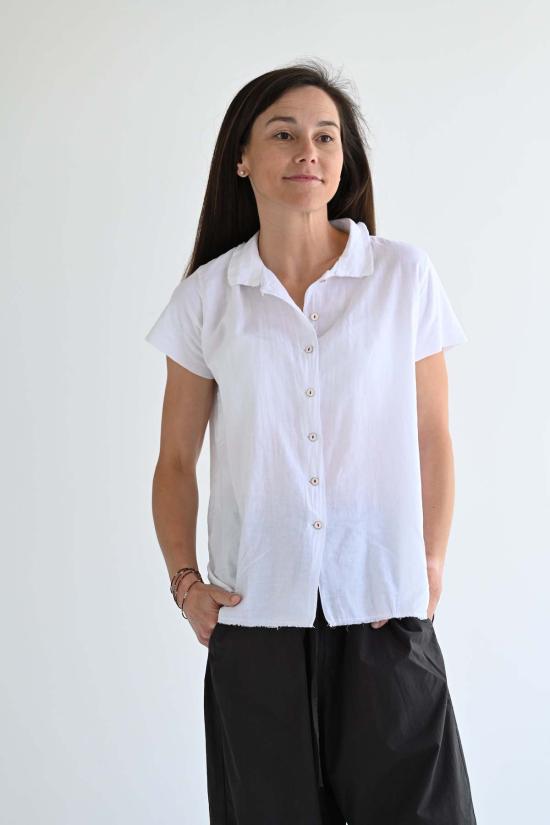  에이치플러스 하노 베셀 셔츠 H+ 한노 베셀 클레리아 셔츠 화이트 - H+ HANNOH WESSEL