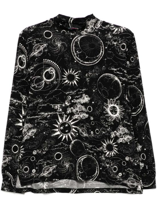  조니 와스 블라우스 조니 워즈 더 제니 퍼프 슬리브 모크넥 탑 미나